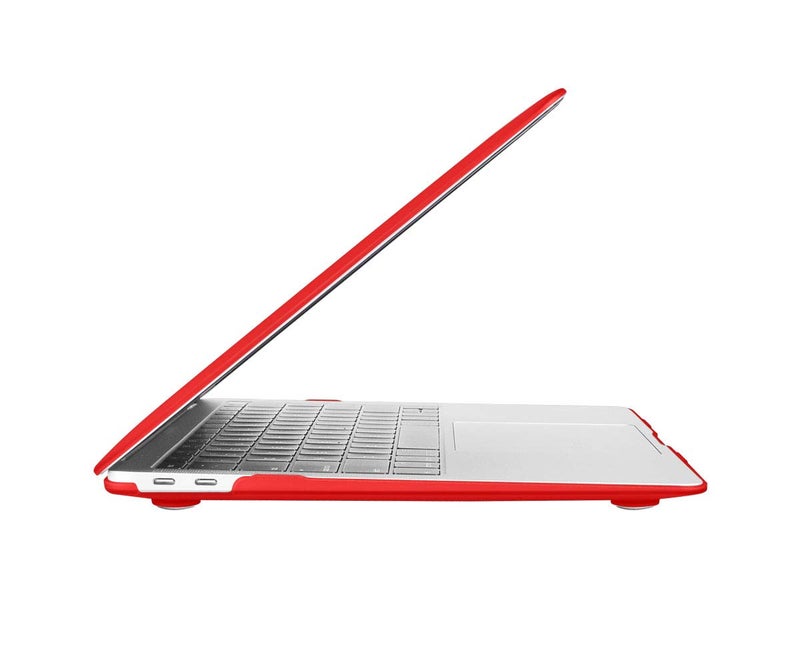 UESWILL 2022 2021 غلاف ماك بوك إير 13 بوصة A2337 M1 A2179 A1932، غلاف صلب متوافق مع ماك بوك إير 13 بوصة مع شاشة ريتينا وTouch ID (2018-2022)، أحمر - Image 5